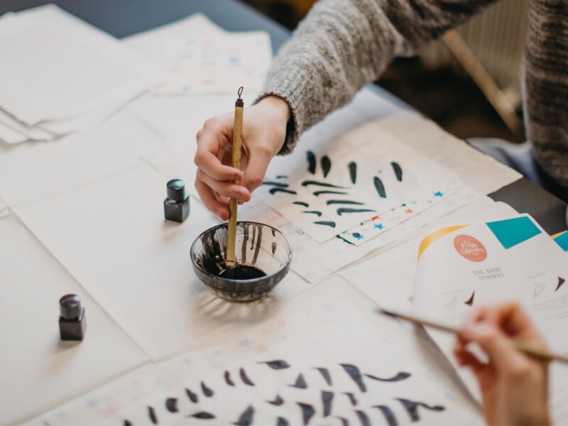 calligraphy class